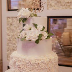 Little Sugar Shop - Dominican Style Wedding cake with guava and dulce de leche filling! Super tasty!