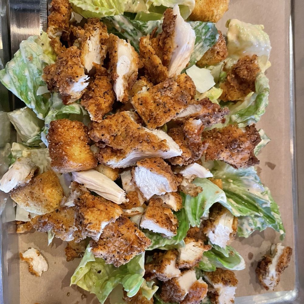 Lucky Rabbit - Fried chicken Caesar salad - Music Venues Near Me - Jonestown, Texas Lucky Rabbit - Fried chicken Caesar salad - Music Venues Near Me - Jonestown, Texas
