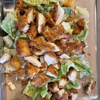 Lucky Rabbit - Fried chicken Caesar salad - Music Venues Near Me - Jonestown, Texas