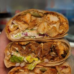 Gyro Saj - Chicken & gyro saj shawarma