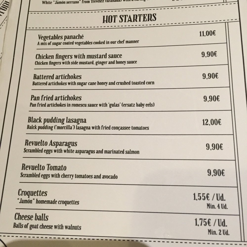La Botillería - Everything we tried from this portion of the menu was nasty. - Spanish Near Me - Granada, GR