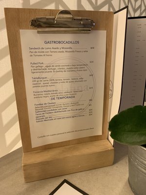 Menu photo 2 Tablafina Madrid, M
