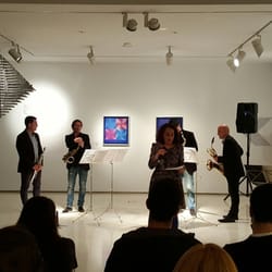 Museo de Arte Contemporaneo - Tarde de saxos con el Cuarteto #Albur en el #MACA con piezas de músicos con los que Eusebio Sempere tuvo contacto directo.