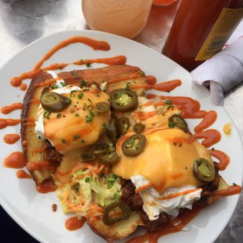 Mom's Kitchen & Bar - Brisket with poached eggs. Tons of flavor!! - Bars Near Me - Astoria, New York Mom's Kitchen & Bar - Brisket with poached eggs. Tons of flavor!! - Bars Near Me - Astoria, New York
