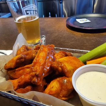 Brews - A Taphouse and Gourmet Burger Joint - Hubby loves the wings extra spicey. Hit and fresh crispy, juicy with lots of sauce. PERFECT! - American Near Me - Chandler, Arizona Brews - A Taphouse and Gourmet Burger Joint - Hubby loves the wings extra spicey. Hit and fresh crispy, juicy with lots of sauce. PERFECT! - American Near Me - Chandler, Arizona
