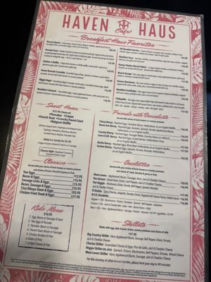 Menu photo 2 Haven Haus Cafe Rancho Cucamonga, CA