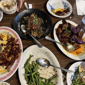 The Red Hot Chili Burrow - C3. Szechuan Spicy Chicken, P5. Braised Pork with Pickled Vegetable, V4. Yu Xiang Eggplant, V3. Stir Fried Green Beans - Szechuan Near Me - Houston, Texas The Red Hot Chili Burrow - C3. Szechuan Spicy Chicken, P5. Braised Pork with Pickled Vegetable, V4. Yu Xiang Eggplant, V3. Stir Fried Green Beans - Szechuan Near Me - Houston, Texas