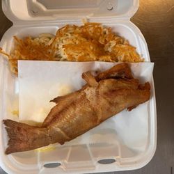 The Pig Bar-B-Q - Cat fish breakfast