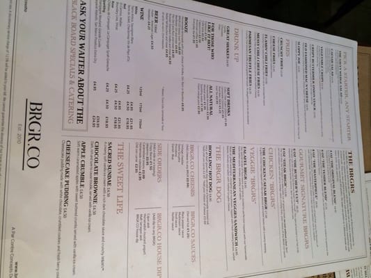 Menu photo 2 BRGR.CO London, XGL