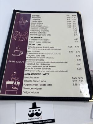 Menu photo 8 Brew K Cafe Cibolo, TX