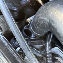 How I found the radiator hose when I opened the hood