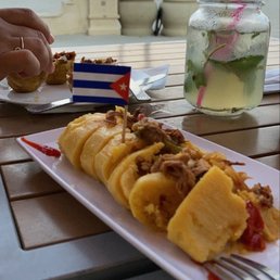 Tamale (nothing like Mexican style) very delicious in its own Cuban way. Tamale (nothing like Mexican style) very delicious in its own Cuban way.