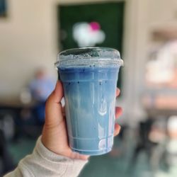 Coffee and Tea Traders - BLUE MATCHA COCONUT LATTE (no matcha in the ingredients though and way too sweet)