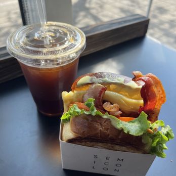 Semicolon Cafe - Americano and BELT Sandwich - Coffee & Tea Near Me - Jersey City, New Jersey Semicolon Cafe - Americano and BELT Sandwich - Coffee & Tea Near Me - Jersey City, New Jersey