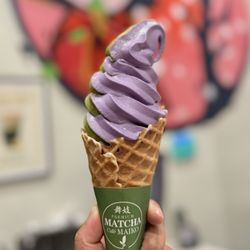 Matcha Cafe Maiko - Ube Matcha Soft Serve.