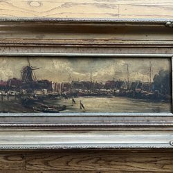 Sysphere Conservation and Restoration - 19th century Dutch painting-before restoration