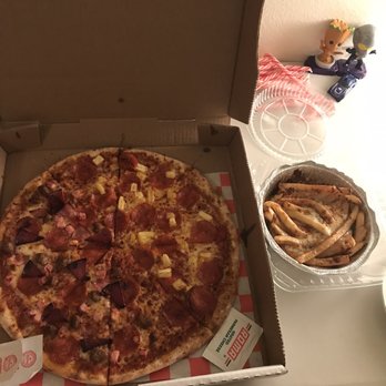 Noho Pizza - 14in pizza: 1/2 meat lover/ 1/2 Pepperoni, Pineapple & Disco Fries - Pizza Near Me - North Hollywood, California Noho Pizza - 14in pizza: 1/2 meat lover/ 1/2 Pepperoni, Pineapple & Disco Fries - Pizza Near Me - North Hollywood, California