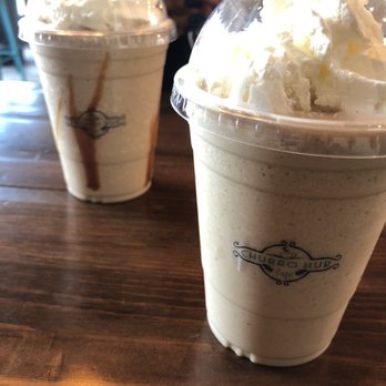 Churro Hub Cafe Plus - Cajeta Frappe and Mazapan Frappe - Desserts Near Me - Los Angeles, California
