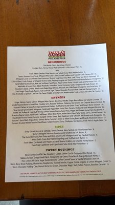 Menu photo 2 Talula's Garden Philadelphia, PA Menu photo 2 Talula's Garden Philadelphia, PA