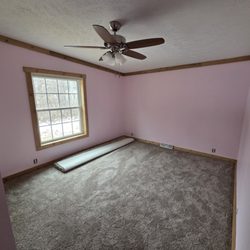 Painted bedroom