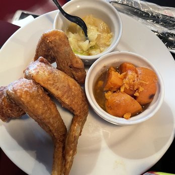 Suga Shack - Cabbage was seasoned very well and yams were very good!! Not too sweet, just right!! - Soul Food Near Me - Memphis, Tennessee