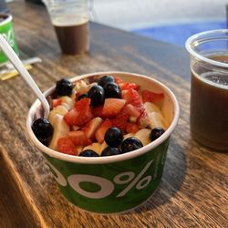 Build your own bowl - size medium (this was more than I could eat!) - nutty base - DELISH!!! Nitro cold brew is delicious too!