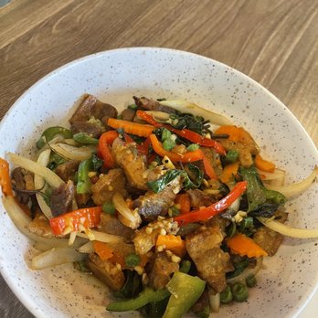Siam Station - Kapow with crispy port - Thai Near Me - Irvine, California Siam Station - Kapow with crispy port - Thai Near Me - Irvine, California