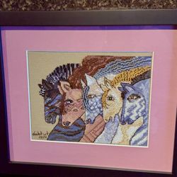 Frame Station and Gallery - Cross stitched horses