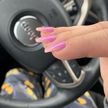 Apple Nails Lounge - 3 days down and you can see they will lift pretty soon - Waxing Near Me - Humble, Texas