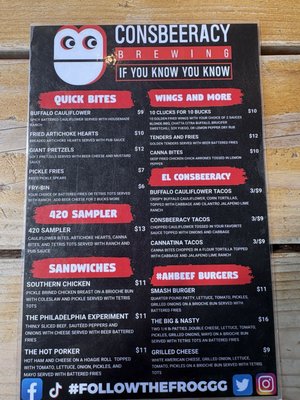 Menu photo 2 Consbeeracy Brewing Hesperia, CA Menu photo 2 Consbeeracy Brewing Hesperia, CA