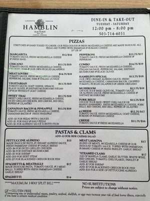 Menu photo 6 Hamblin Eatery Lafayette, OR