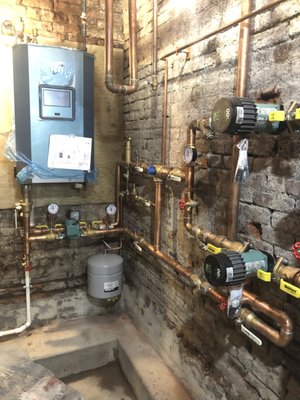 New Boiler Installation - This was a new high-efficiency boiler installation, which worked on two rotating pumps.