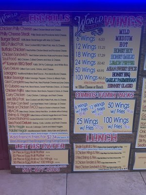 Menu photo 1 World Famous Boynton Beach Boynton Beach, FL