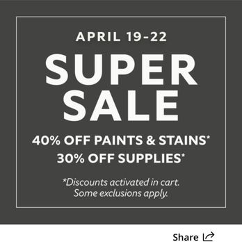 Sherwin-Williams Paint Store - April has the best deals - Paint Stores Near Me - Ormond Beach, Florida