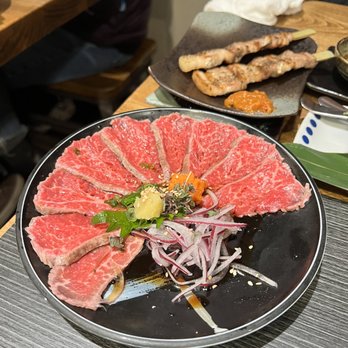 Kiraku - Beef Tataki - Tapas/Small Plates Near Me - Berkeley, California Kiraku - Beef Tataki - Tapas/Small Plates Near Me - Berkeley, California