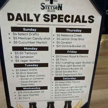 The Stetson Bar - Good bar specials - Bars Near Me - San Antonio, Texas The Stetson Bar - Good bar specials - Bars Near Me - San Antonio, Texas
