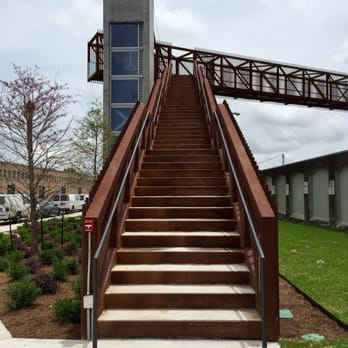 Crescent Park - 55 STEPS UP! Not as bad as my old 69 step walk-up in the Pontalba, but it's nice that there's an elevator. - Dog Parks Near Me - New Orleans, Louisiana