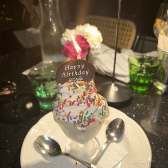 Alpana - Complimentary dessert for my bday :) - New American Near Me - Chicago, Illinois