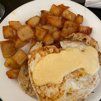 Sweet Basil's Cafe - Salmon cake Benedict (a special) - New American Near Me - Livingston, New Jersey Sweet Basil's Cafe - Salmon cake Benedict (a special) - New American Near Me - Livingston, New Jersey