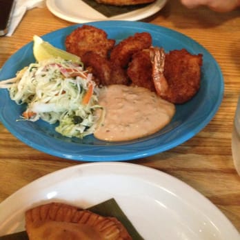 Valencia Cocina - Coconut shrimp - with some dulce de Leche empanadas and beef empanadas! Yummy - Latin American Near Me - Norwalk, Connecticut