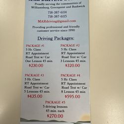 Mar Driving School - New Update Driving school packages effective as of 02-01-26.
