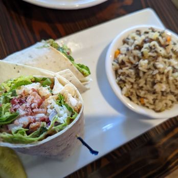 Angry Garlic - BBQ chicken and bacon wrap with garlic rice - Cocktail Bars Near Me - Baldwinsville, New York Angry Garlic - BBQ chicken and bacon wrap with garlic rice - Cocktail Bars Near Me - Baldwinsville, New York