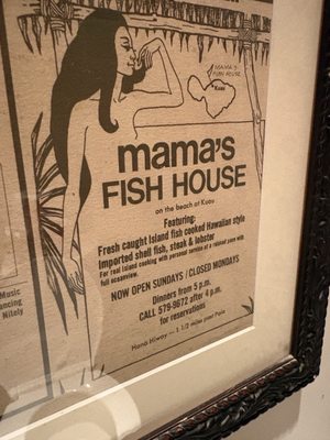 Menu photo 7 Mama's Fish House Paia, HI Menu photo 7 Mama's Fish House Paia, HI