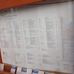 Panorama - Speisekarte