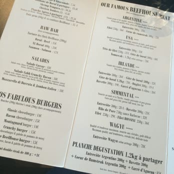 Beef House - Aperçu de la carte - American Near Me - Marseille, 13
