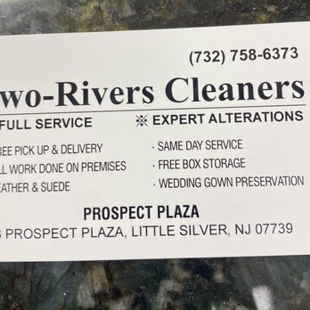 Two-Rivers Cleaners - Business moved a few years ago. They are now located in Prospect Plaza - Laundry Services Near Me - Little Silver, New Jersey Two-Rivers Cleaners - Business moved a few years ago. They are now located in Prospect Plaza - Laundry Services Near Me - Little Silver, New Jersey