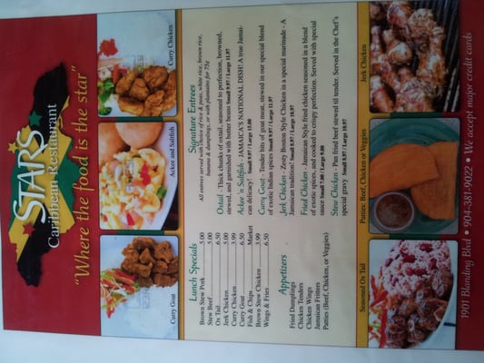 Menu photo 7 Star's Caribbean Restaurant Jacksonville, FL