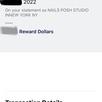 Nails Posh Studio - Proof of transaction, I crossed out some information for privacy reasons. - Nail Salons Near Me - New York, New York