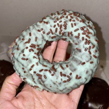 Spunky Dunkers Donuts - Mint chocolate cake donut - Donuts Near Me - Palatine, Illinois Spunky Dunkers Donuts - Mint chocolate cake donut - Donuts Near Me - Palatine, Illinois