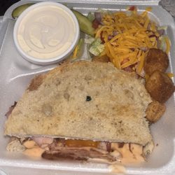 Big Poppa, side salad w/ ranch